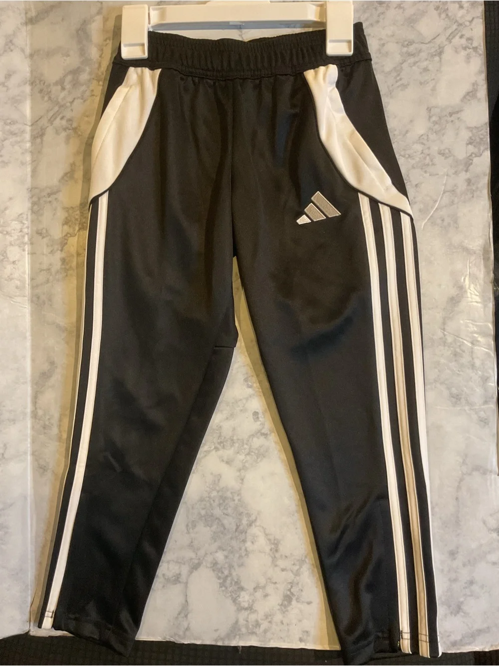 adidas Black Joggers‎ with White Stripe Accent